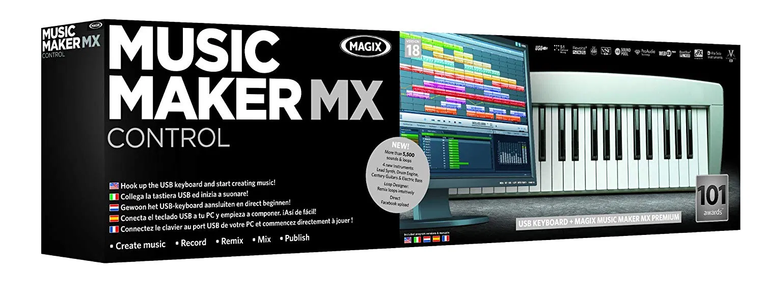 logiciel magix music maker avec clavier