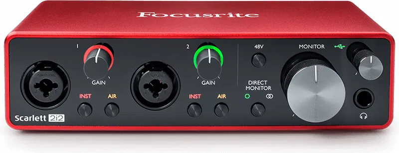 focusrite scarlett 2i2 interface audio