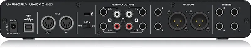 avis behringer umc404hd direct monitoring
