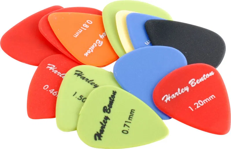 harley benton nylon player pick set mixed