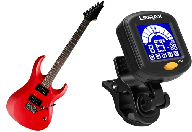 Accordage guitare electrique avec accordeur