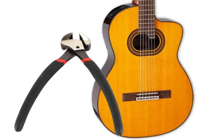 Retrait cordes guitare classique