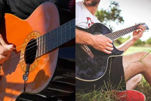 Technique jeu guitare flamenco vs acoustique