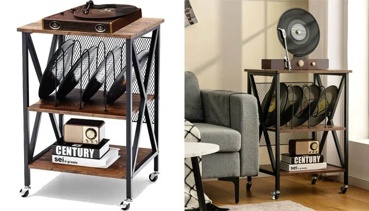 meuble-tourne-disques-Vinyle-COSTWAY