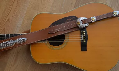 jaune Sangle de Guitare Cuir Doux Néoprène 9cm pour Basse Acoustique Western Electric Classique Folk Guitare Vantage Plaid Button 
