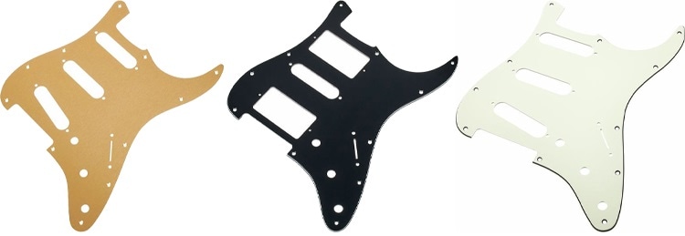 JSKWIKE 6 Pickguards Pour Guitare Firebird Style Noir Perlé - Protection Anti-Rayures