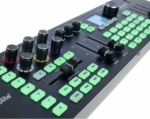 Contrôleur DMX 384 Canaux Sans Fil + MIDI – Console Lumière DJ Professionnelle Pour Scène, Discothèque, Bars Et Shows