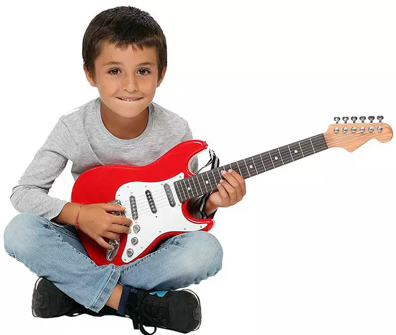 Guitare Electrique 3/4 Débutant Enfant Junior 8-14 An Palissandre Humbucker  Noir