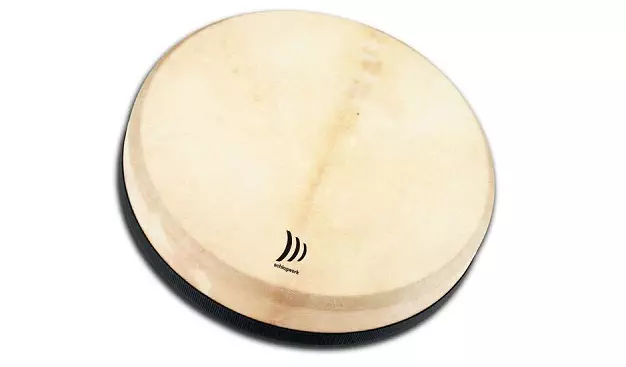 Meilleur rabais8 pouces en bois Rdiant Tambourin Handbell Tambour à main  avec jingles à une rangée Réfléchissant Drum Head Percussion Instrument