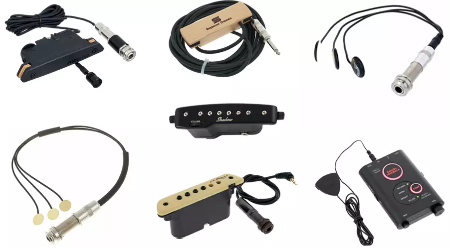 Acheter Micro acoustique Portable pour guitare, double bobine, Induction  magnétique et Microphone pour guitare Folk