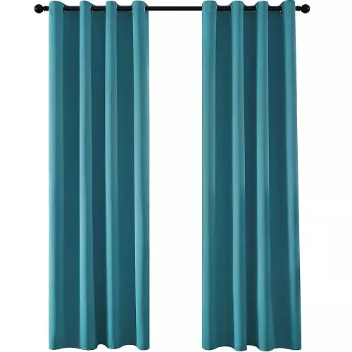 Rideau phonique bleu-vert - Esprit rideau